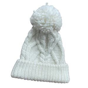 Oversized Pompom Knit Beanie Snow Cap